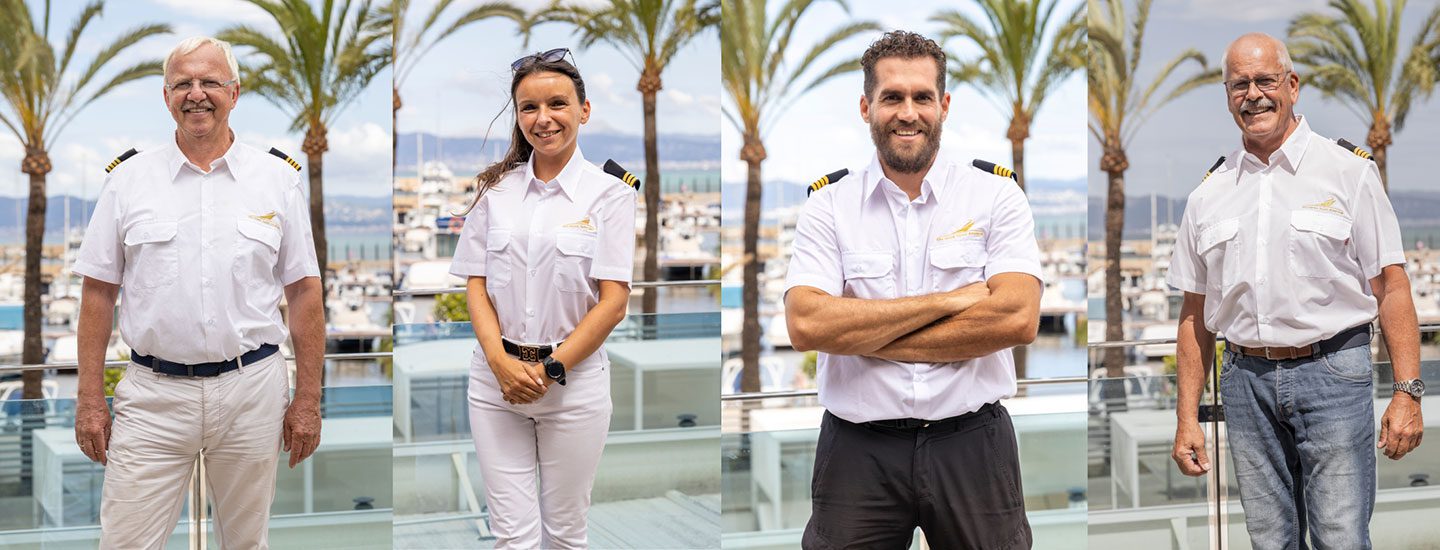 Team der Bootsschule Mallorca Deutsche Yacht Akademie 2023
