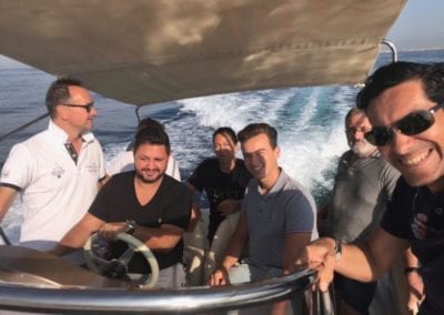 Bootsfahrschule Mallorca Kursteilnehmer Ausbildung Deutsche Yacht Akademie